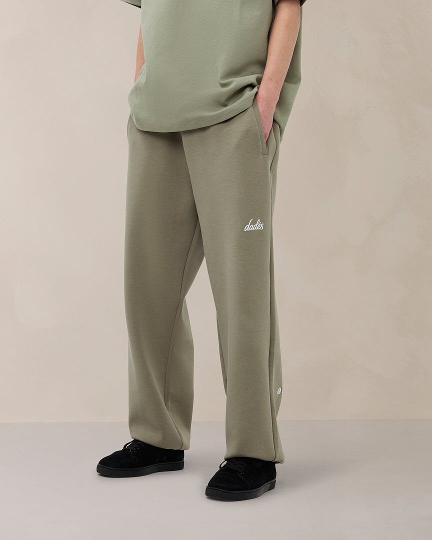 Signature oversized joggingbroek in zacht saliegroen