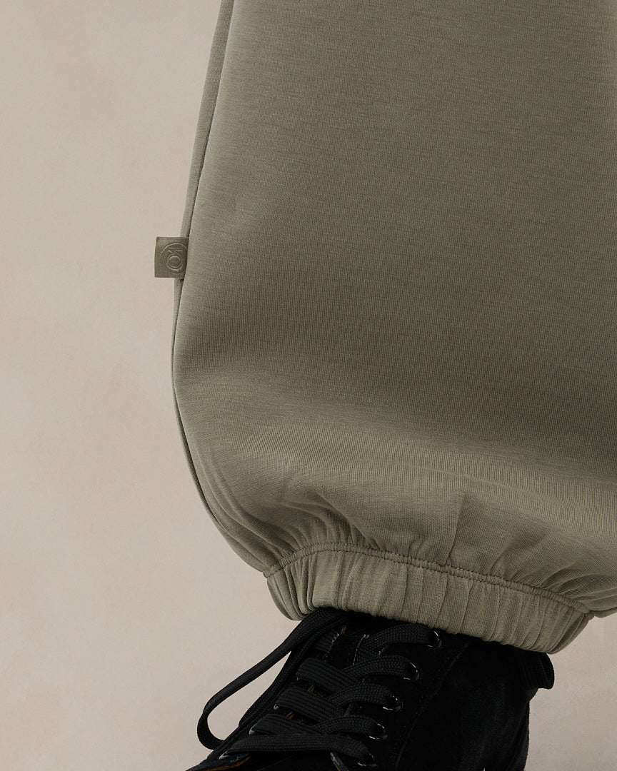 Signature oversized joggingbroek in zacht saliegroen