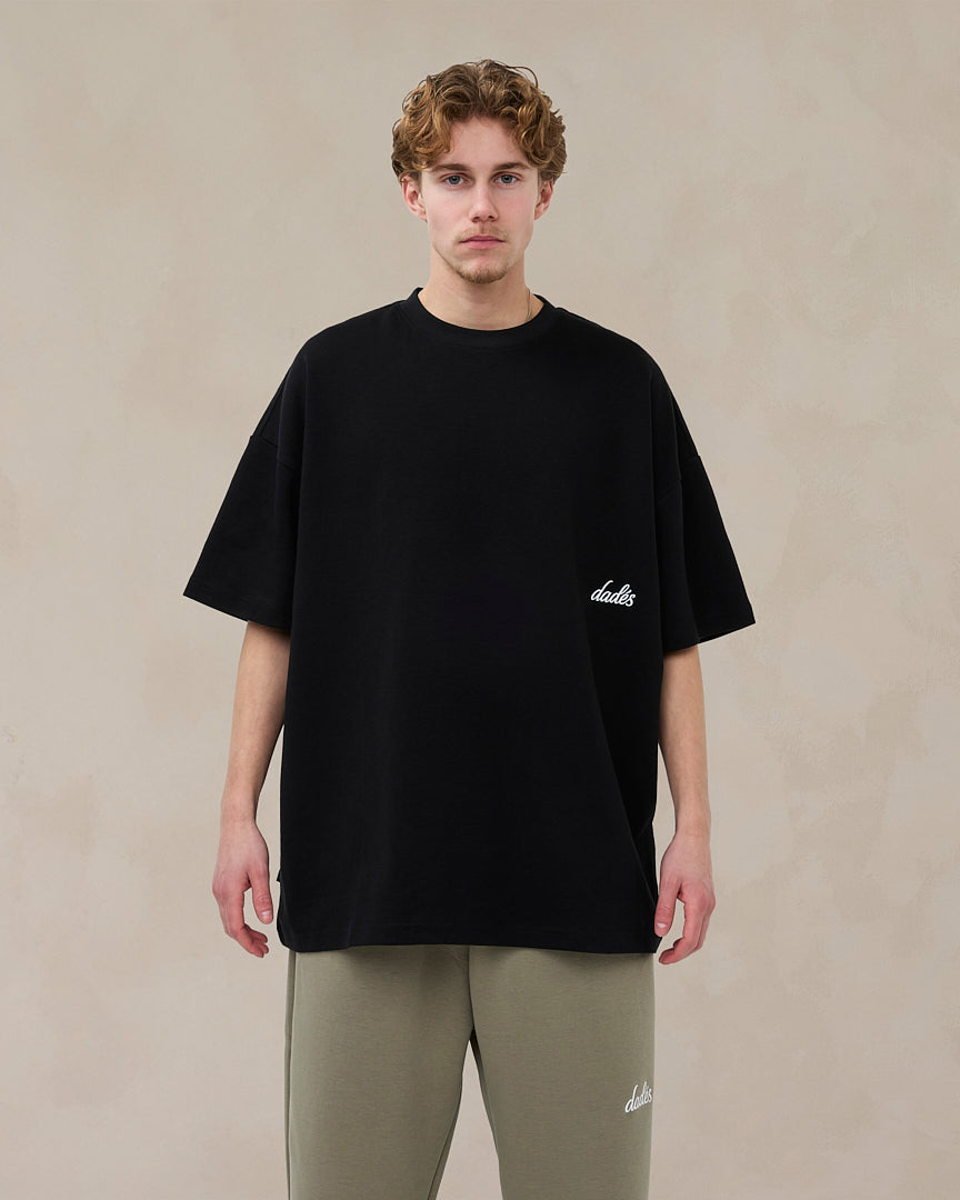 Signature oversized T-shirt Midnight Black