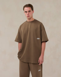 Signature Oversized T-shirt Desert Taupe