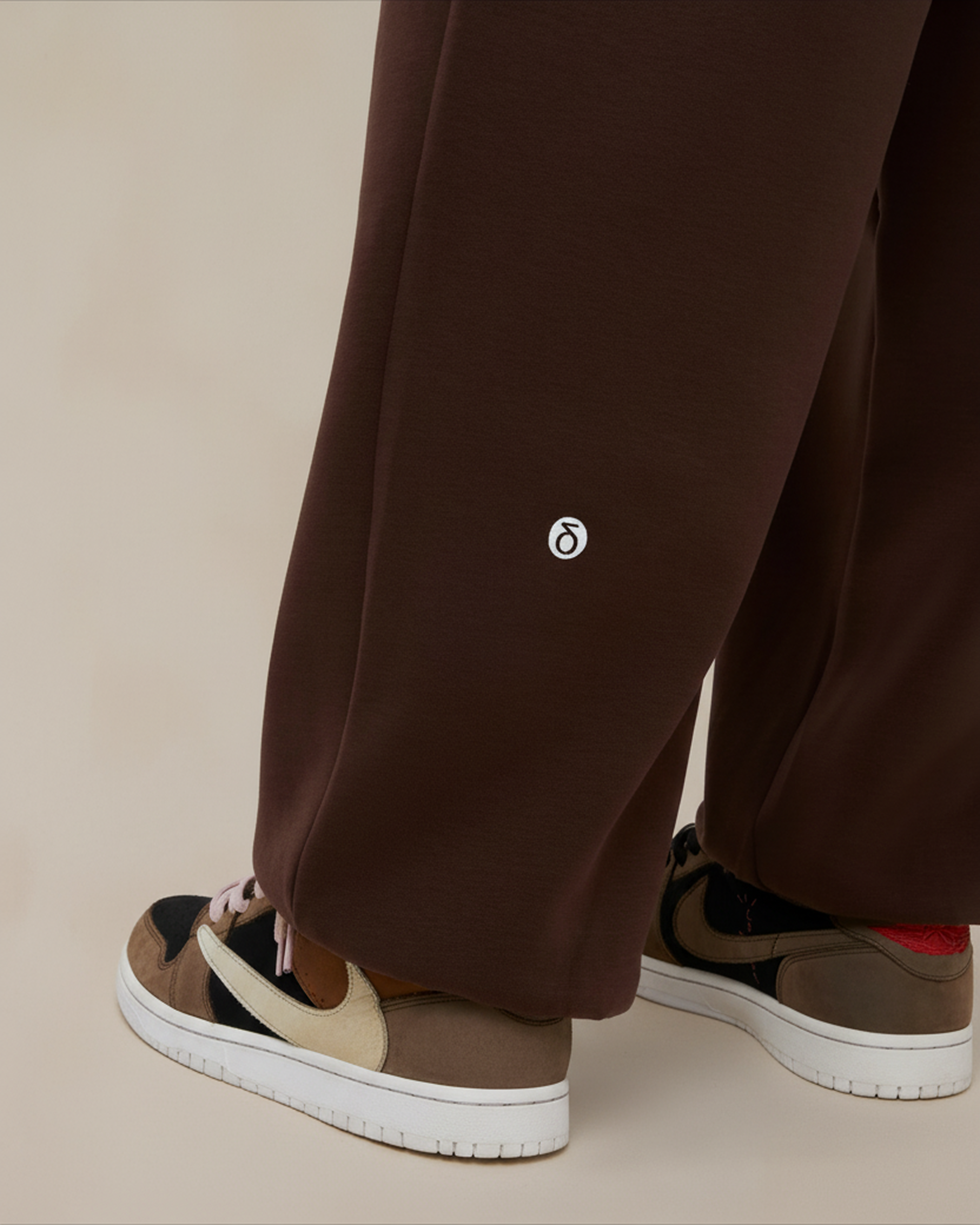 Signature oversized joggingbroek in cacaobruin