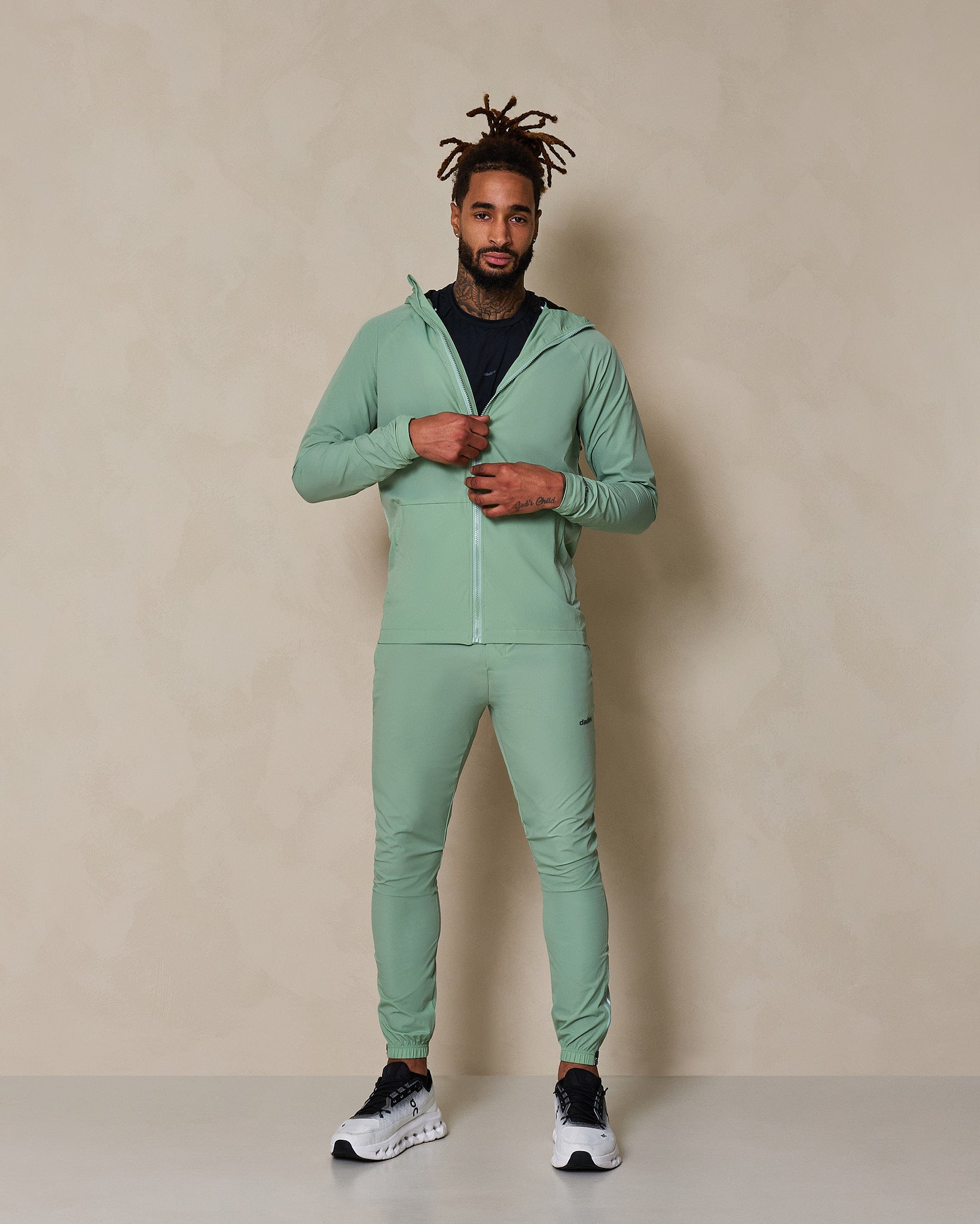 Depth Broek Aerozip Groen