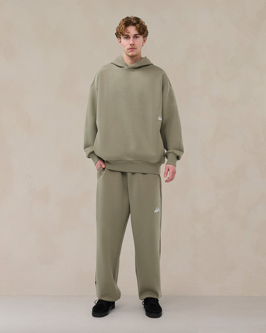 Signature oversized joggingbroek in zacht saliegroen
