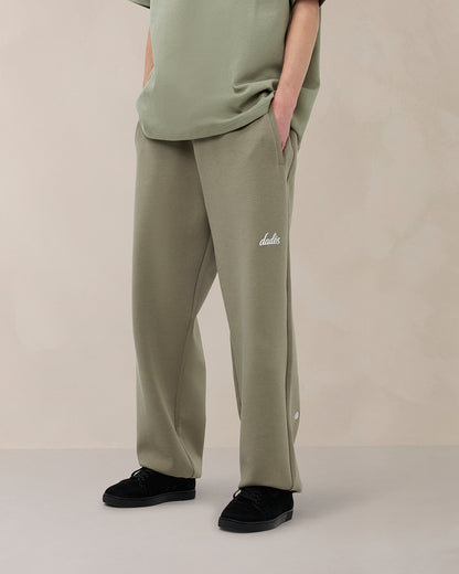 Signature oversized joggingbroek in zacht saliegroen