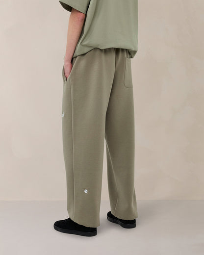 Signature oversized joggingbroek in zacht saliegroen
