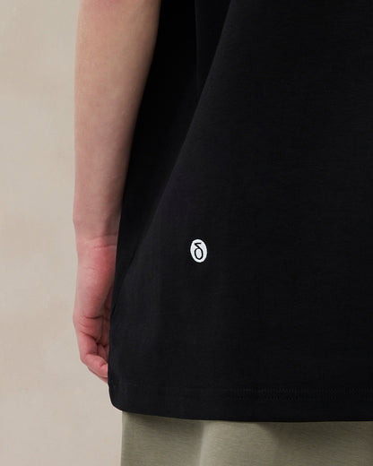 Signature oversized T-shirt Midnight Black