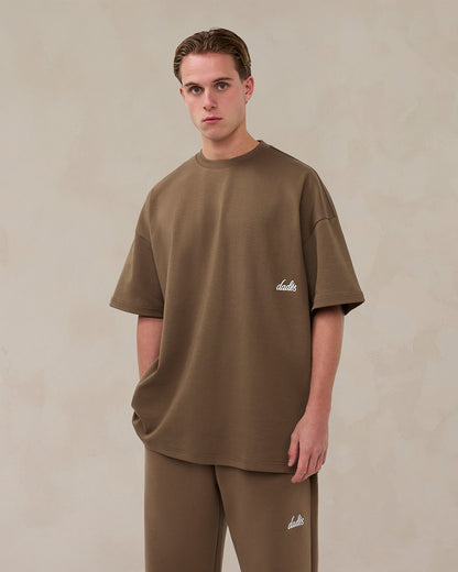Signature Oversized T-shirt Desert Taupe