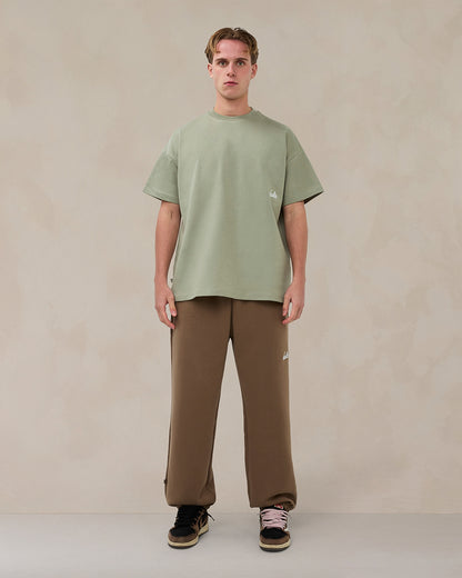 Signature oversized T-shirt in zacht saliegroen