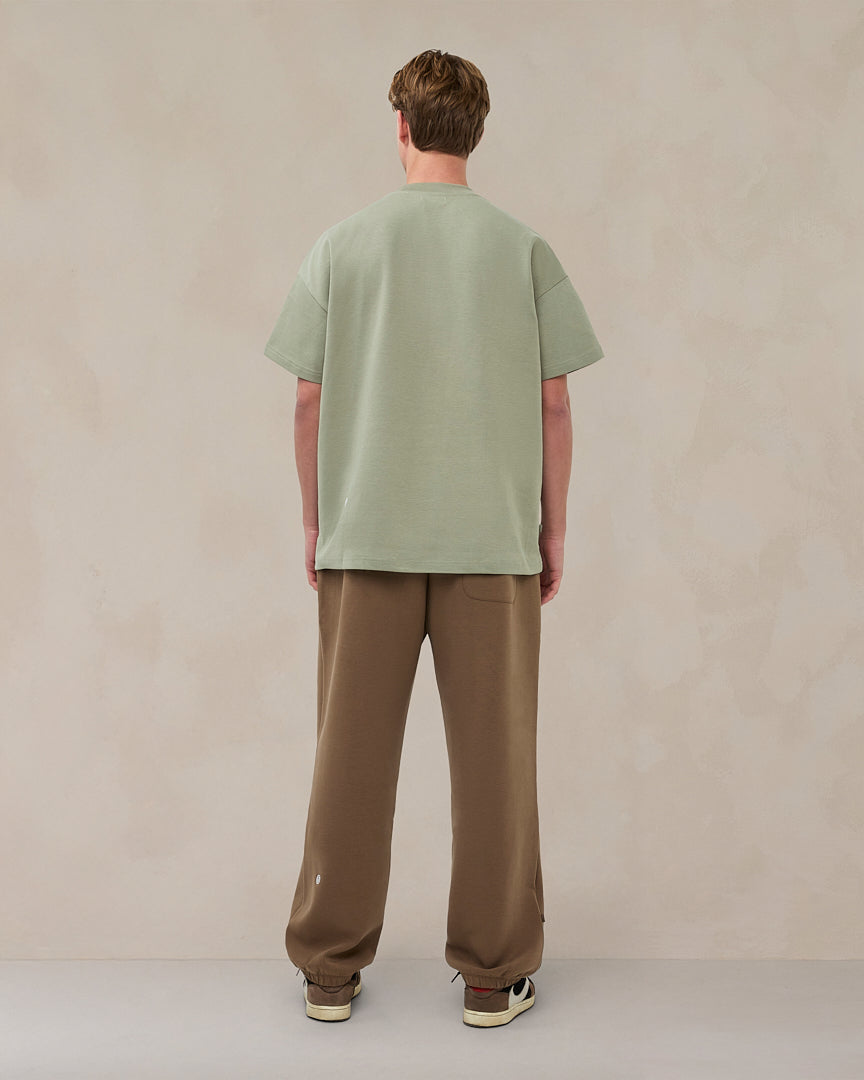 Signature oversized T-shirt in zacht saliegroen