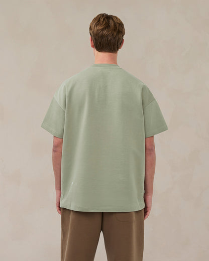 Signature oversized T-shirt in zacht saliegroen