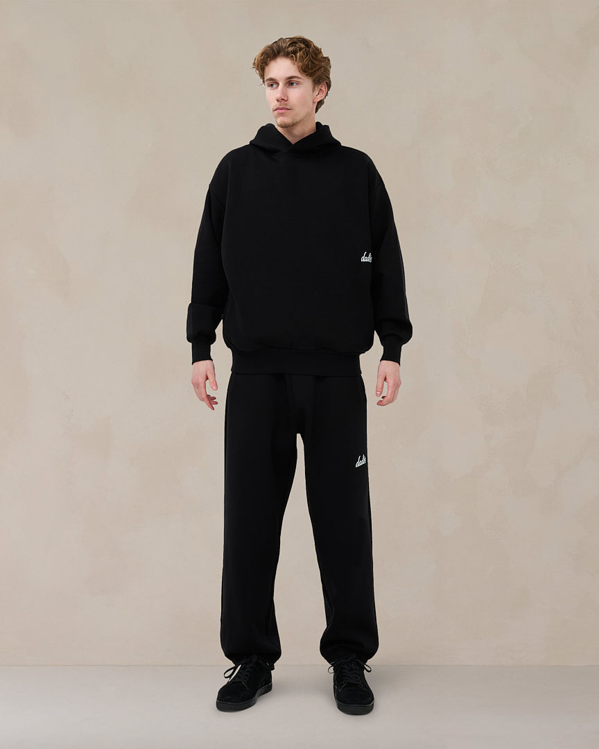 Signature oversized joggingbroek in middernachtzwart
