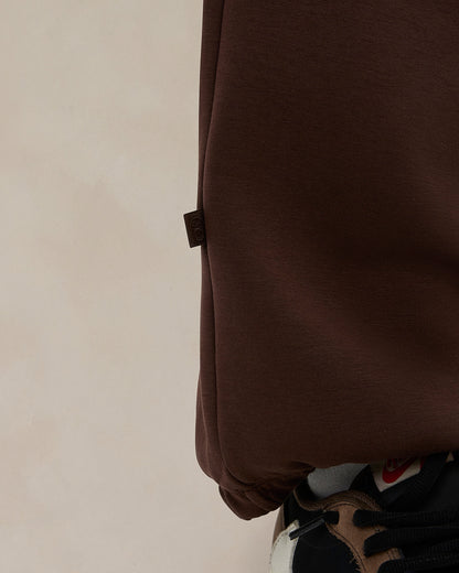 Signature oversized joggingbroek in cacaobruin