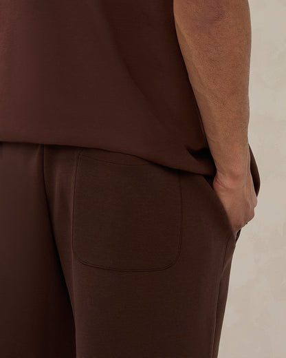 Signature oversized joggingbroek in cacaobruin