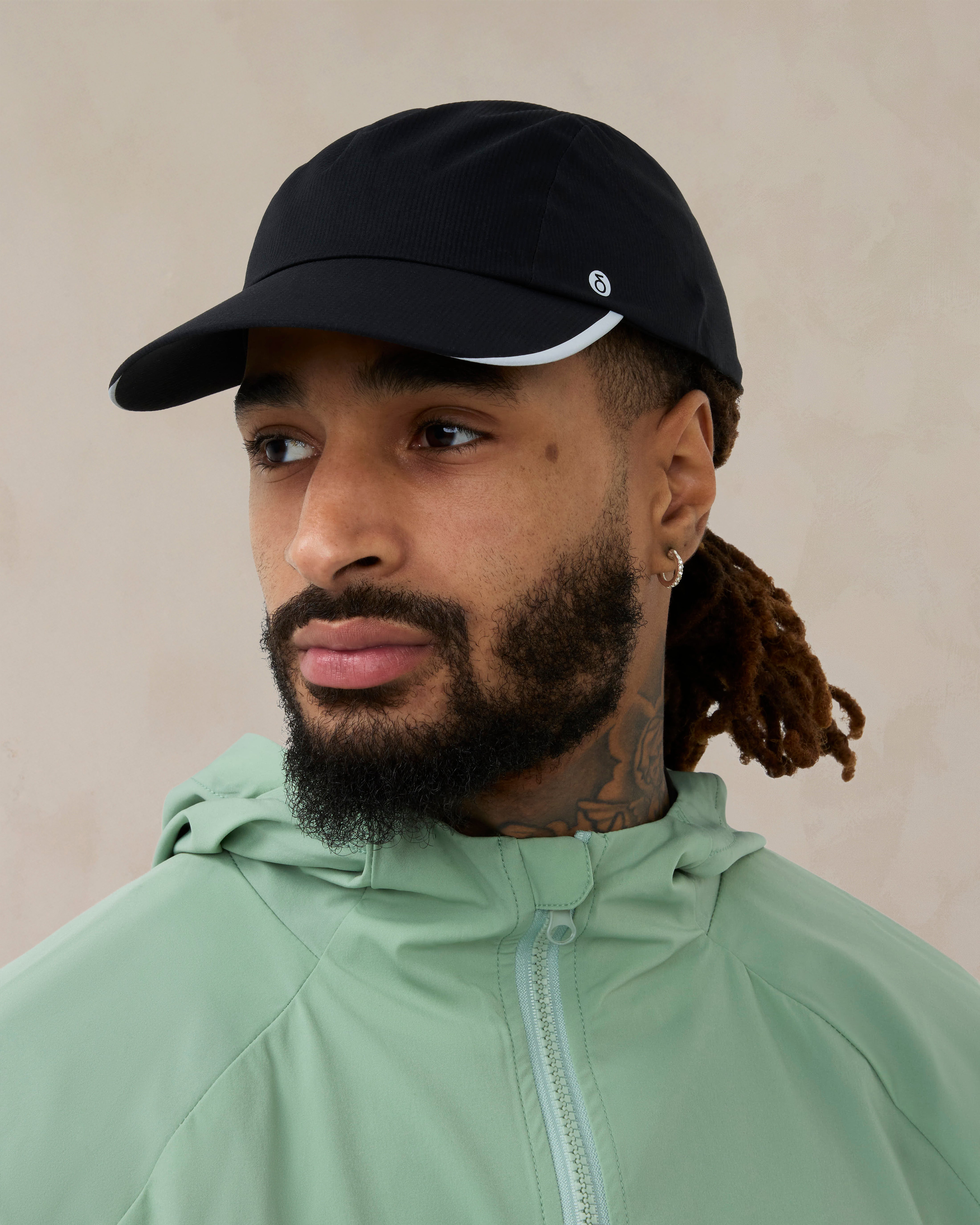 Diepte-reflecterende pet Middernachtzwart